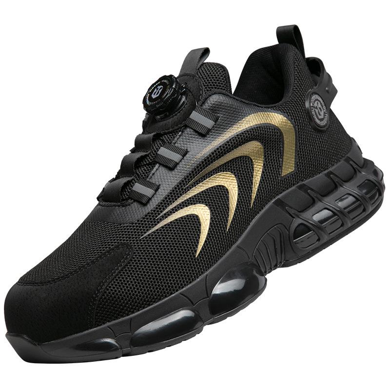 Унисекс Летняя Защитная Обувь: Стальной подносок, Защита от ударов, Противопрокольная стелька, Нескользящая подошва, Дышащие, Антибактериальные свойства для строительных площадок