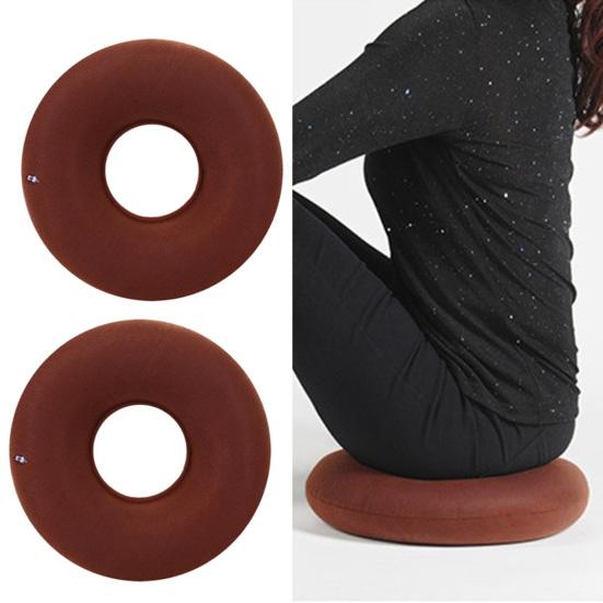2 Pack Inflatable Donut Pillow Hemorrhoid Tailbone Relief Ring Seat Cushion Round Chair Cushion
