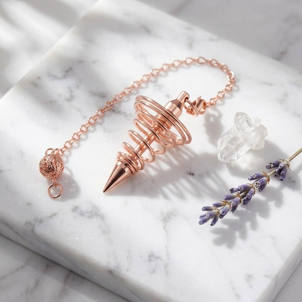 Copper Plated Chakra Pendulum Ornament 1.65x0.86 in Meditation Pendulum Personal Use