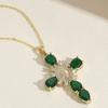 Party Accessories Zircon Cross Pendant Valentine's Day Gift Chain Choker New O Chain Necklace