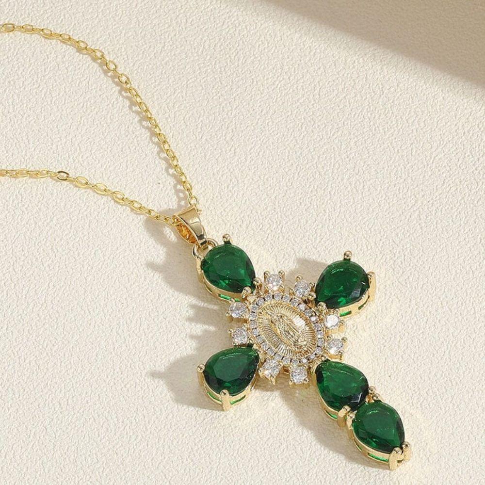 Party Accessories Zircon Cross Pendant Valentine's Day Gift Chain Choker New O Chain Necklace