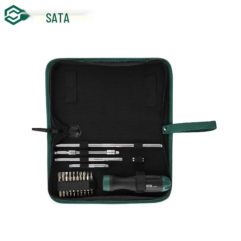 SATA 09343 Набор из 26 предметов с трещоткой