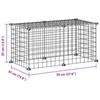 3114049 vidaXL Pet Cage 8 Panels Black 35x35 Cm Steel