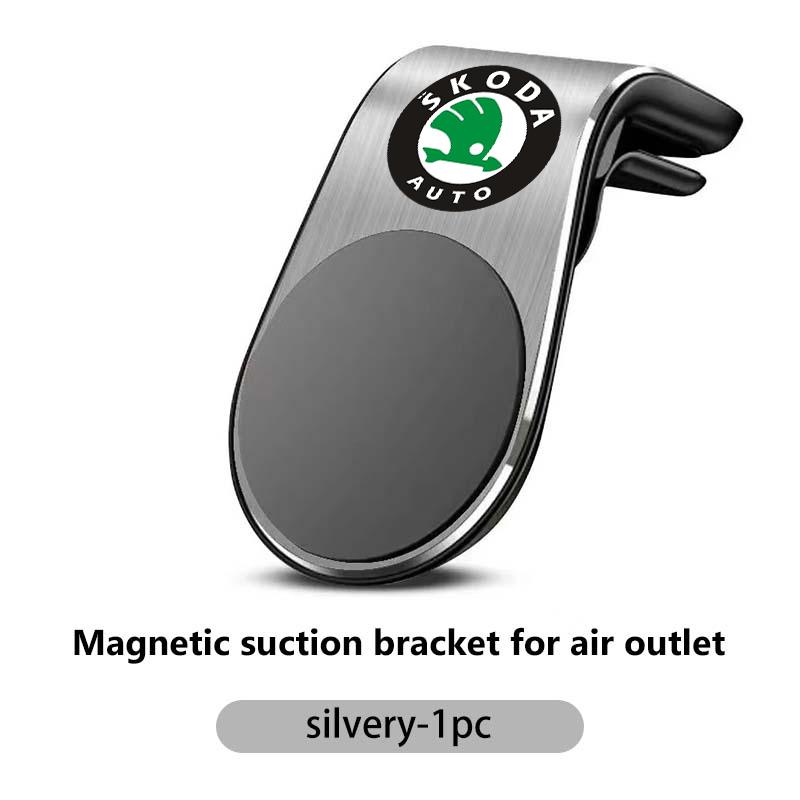 sfrab5 Car Magnetic L-Type Phone Holder Car Smart Phone Stand Clip For Skoda Kamiq Karoq Octavia 2 3 Rapid Scala Kami Fabia VII VRS