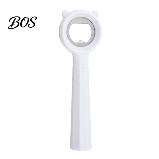Small Desktop Bottle Opener Cute Bear Opener, Stainless Steel Beer Cap Remover with Non Slip Compact Handle, Portable Kitchen Bar Tool for Soda, Gift