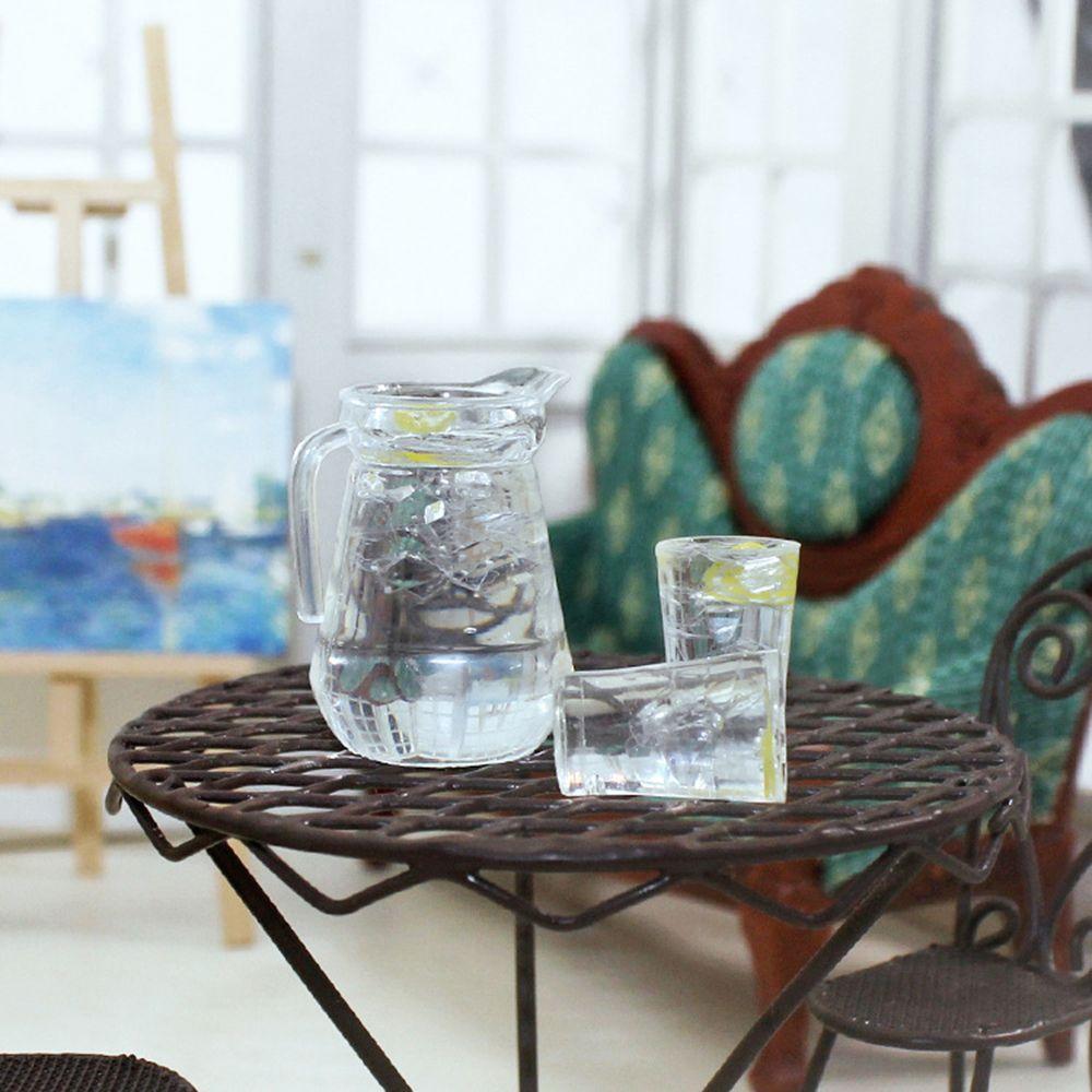 Playing House Lemon Water Miniature Drinks Jug Cup Doll Accessories Coffee Milk Drinking Model