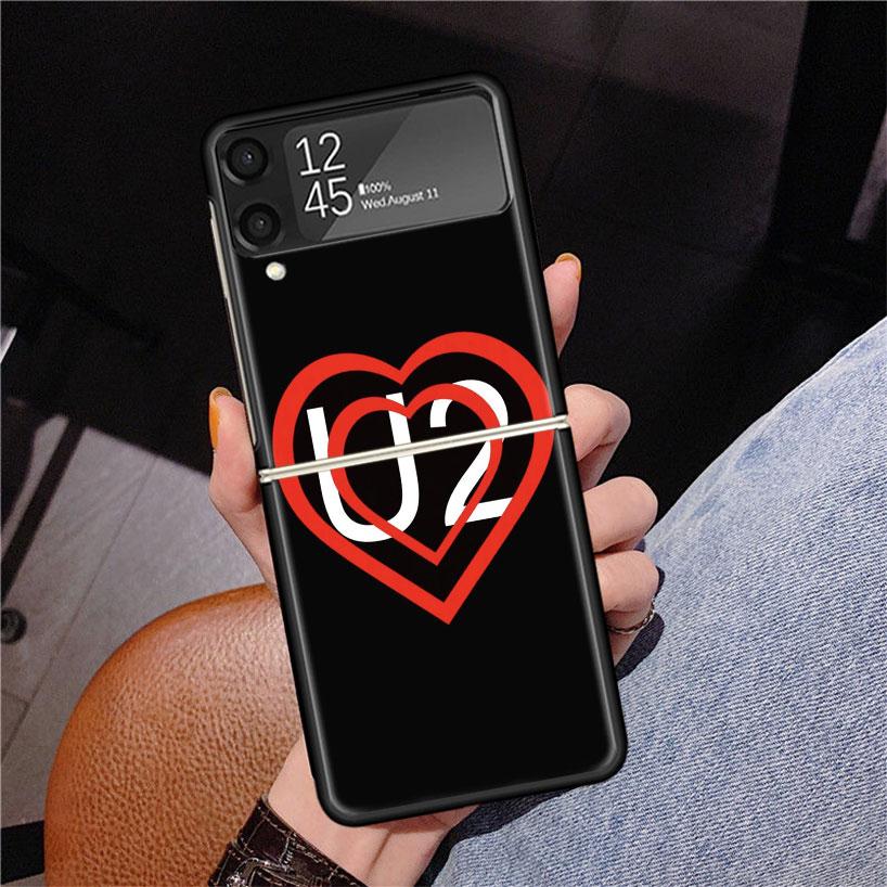Band U-U2 Rock Phone Case For Samsung Z Flip 7 6 5 4 3 Galaxy ZFlip7 ZFlip6 ZFlip5 ZFlip4 ZFlip3 5G Print Cover