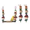 Bird Swing Parrots Cage Toy Swing Set Wooden Corncob Training for Small Size Birds Parrots Playstand Set