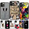 Милый Щенок Мопс Французский Бульдог коробка Чехол для Телефона Для iPhone 17 Air 15 16 Pro Max 14 13 12 11 Pro Max Plus