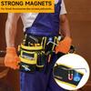Магнитный пояс для инструментов с 26 ремнями Магнитный держатель для инструментов Съемный поясной подсумок Деревообработка
