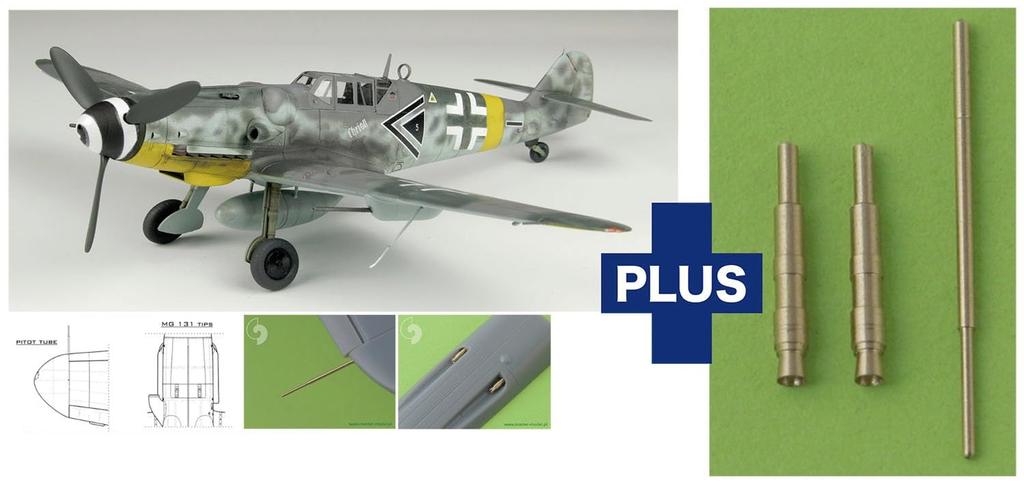 PLATZ Пластиковая модель истребителя Messerschmitt 52-й истребительной эскадры времен Второй мировой войны с металлическим ПВД 1/48 Bf-109 G-6 Трубка, AE-53 (Самолет)