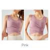 VeroMan Майка-топ для йоги с косточками, одежда для пилатеса, чашки, положить, топ, ppi-ttb032 (Розовый, Маленький)
