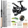 Spinning Fishing Rod and Reel Combos Feeder Fishing Rod Reel with Lures Full Kit Fishing Accessories