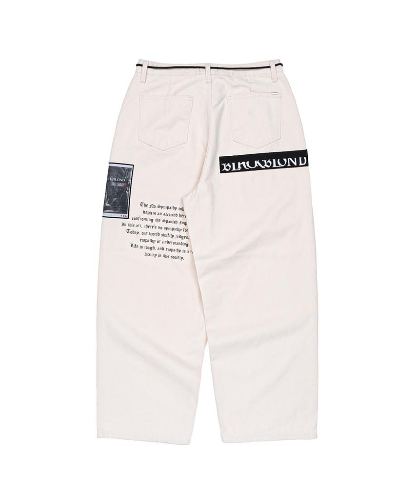 BLACKBLOND Vividi No Sympathy Wide Cotton Pants (Ivory)