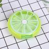 Rotating 7 Days Pill Container Lemon Pill Box Splitter Pill Organizer Medicine Box Travel Dispenser Pillbox Health Care Tools