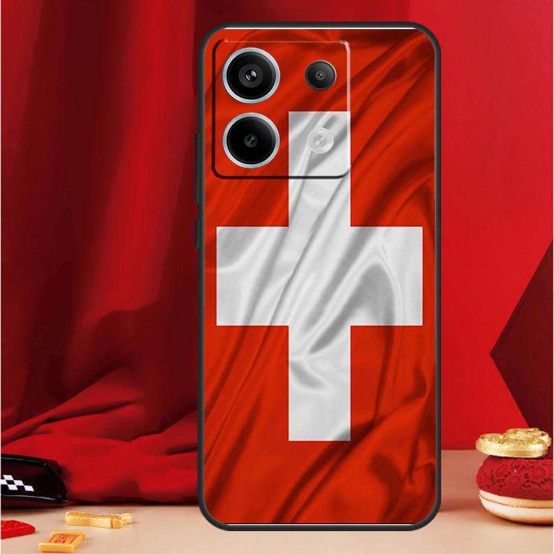 Швейцария Швейцарский флаг Чехол Для Xiaomi Redmi Note 9 10 11 12 13 Pro Plus 9S 10S 11S 12S Redmi 12 10C 9C 13C Чехол