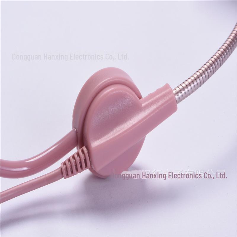 Цветная проводная компьютерная гарнитура с микрофоном и динамиком