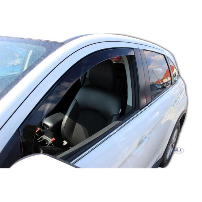 Déflecteurs d'air J&J AUTOMOTIVE Heko, Fumé, Pour Citroen C4 Aircross 2012-2017, Installation facile