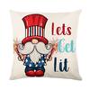 New Independence Day Pillow Cover Polyester Printed Living Room Sofa Cushion Cover Bedroom Decorative Cushion Cover