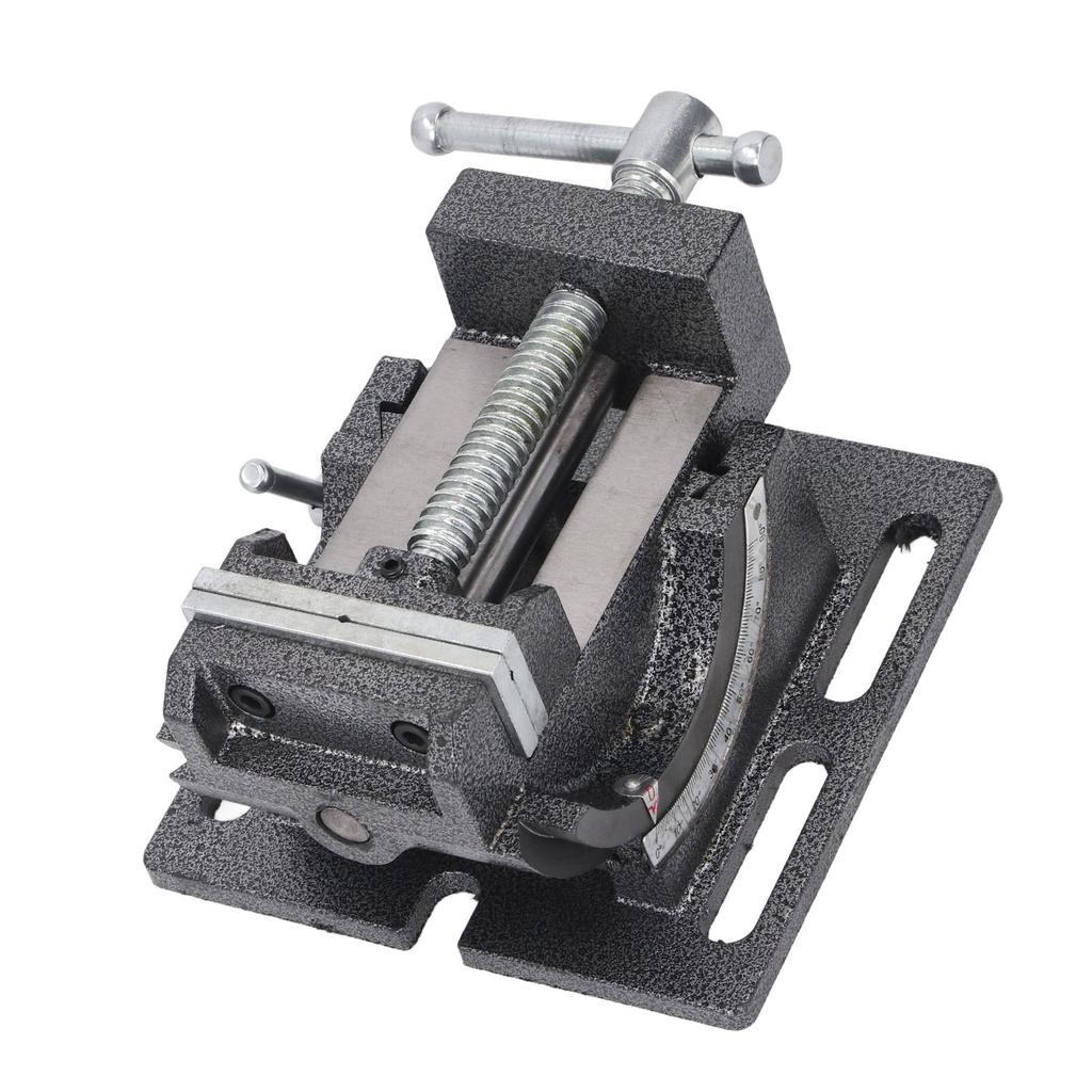 3 Inch Angle Drill Press Vise 0-90 Degree Tilting Stable Clamping Cast Steel Drill Press Vise