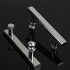 Shower Door Handles Stainless Steel Chrome Knobs Shower Glass Sliding Door Handles Cabinet Glass Door Furniture Hardware
