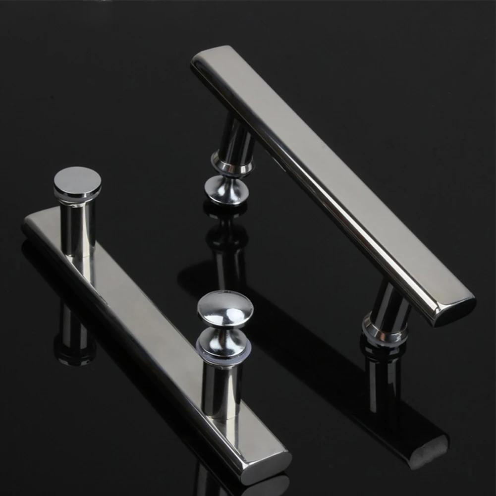 Shower Door Handles Stainless Steel Chrome Knobs Shower Glass Sliding Door Handles Cabinet Glass Door Furniture Hardware