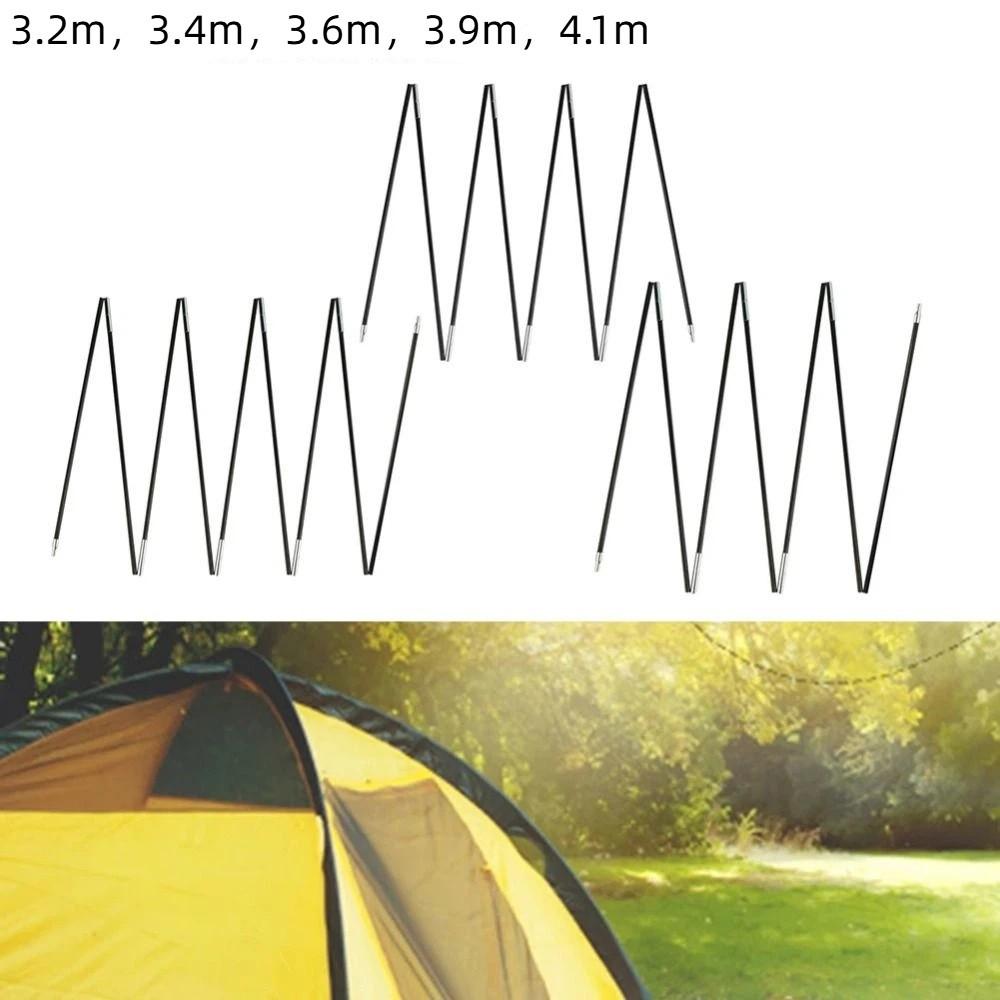 2Pcs Fiberglass Camping Tent Poles Adjustable Tent Pole Replacement Kit Tent Repair