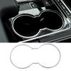 ABS Chrome Car Styling Water Cup Holder Frame Trim Covers Stickers For Jaguar XE F-Pace F Pace 2016 Interior Auto