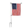 Garden Flag Stand Iron Thickened Lengthened July 4th Independent Day Flagpole Flags Holder Yard
