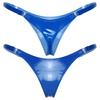 Sexy Thong Patent Leather Female Low Rise Briefs Ladies Shiny Bikini Underpants Lingerie
