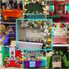 46FT BlackWhite Stretch Spandex Table Cover Washable Kitchen Universal Tablecloth Fit for Event Banquet Wedding Cocktail Party