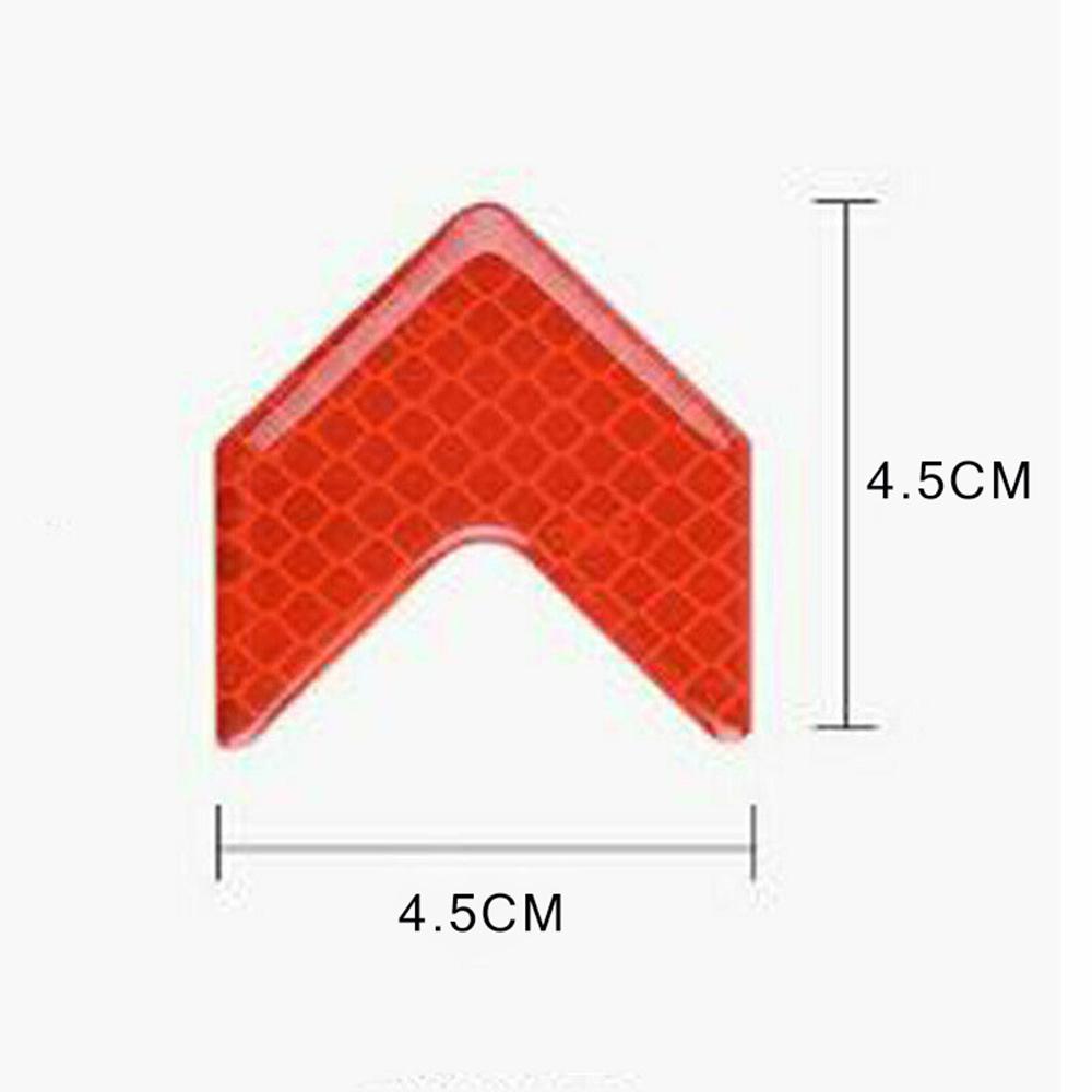 10pcs Car Reflective Strip Stickers Rear Bumper Night Safety Warning Decal Tape