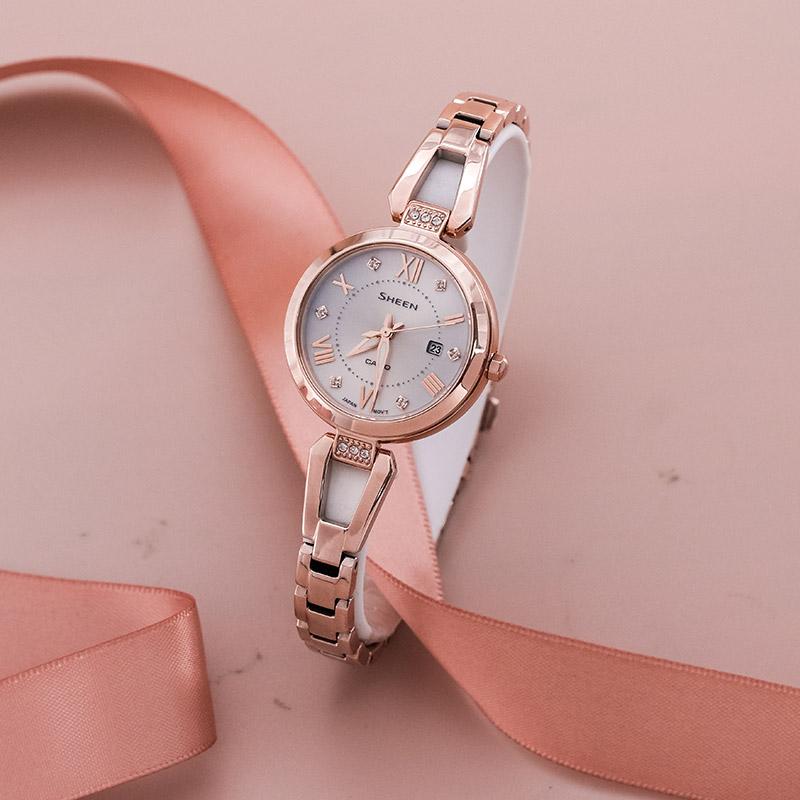 Casio Женские часы SHEEN Серебристые SHS-4526CG-4AUPR