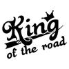 LYKX King of The Road Funny Car Sticker Vinyl Decal Waterproof Car Auto Stickers on Car Truck Bumper Rear Window