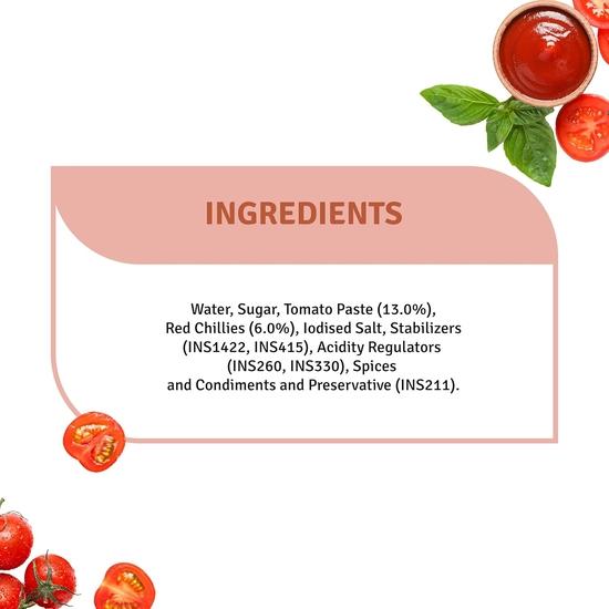 Veeba Hotsweet Tomato Чили Sauce Специальное предложение от шеф-повара (450G) I Идеальное сочетание томатов и перца чили I Без синтетических красителей и искусственных ароматизаторов