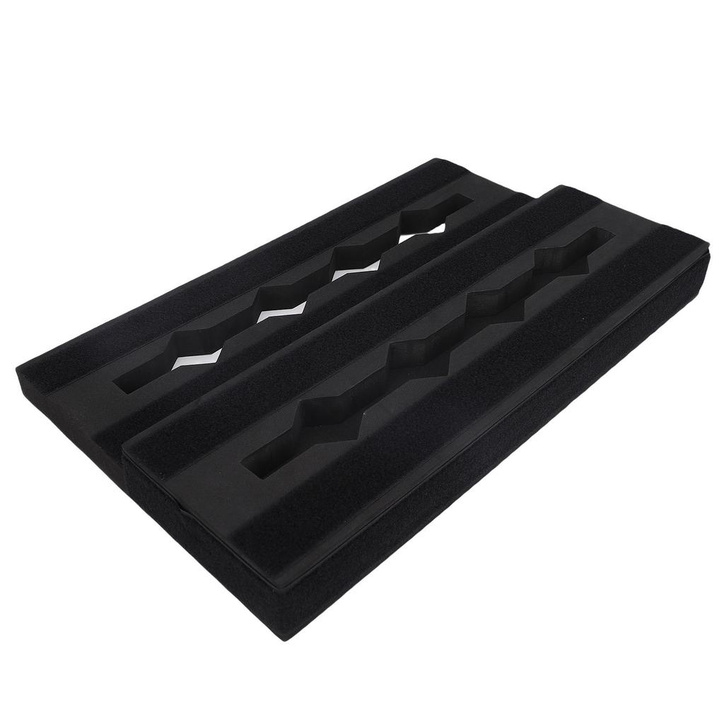 Guitar Pedal Board EVA Anti Slip Portable Modular Guitar Effects Pedalboard Support for 6 to 10 Effect Pedals