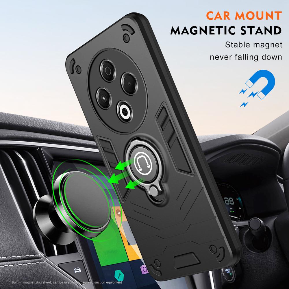 KEYSION Противоударный защитный чехол для Tecno Spark 30 4G Мягкий силиконовый чехол + защитное кольцо для камеры ПК Подставка для телефона Чехол для Tecno Spark 30