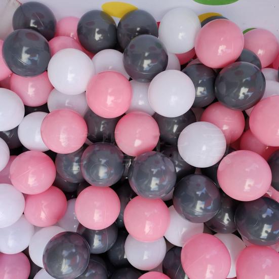 100 шт./компл., 3 цвета, питбол, черный, белый, розовый, утолщенный полиэтилен, устойчивый к раздавливанию, не содержит фталатов BPA, безопасный для использования в помещении и на открытом воздухе для детей