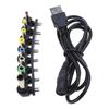 USB 5 В в DC 9 В/12 В Кабель питания для роутеров, динамиков, камер, Кабель для зарядки с 8 сменными наконечниками
