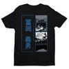 Anime Tomioka Giyu Blue Demon Slayer Black T Shirt Size S 4xl