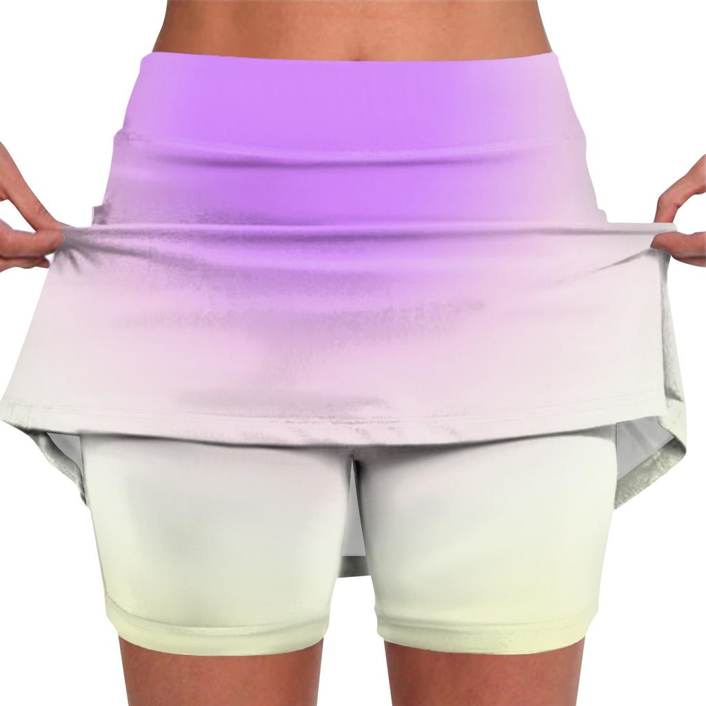 Эластичные брюки-кюлоты для йоги для женщин, спортивные шорты с принтом, легкие узкие однотонные бегуны с высокой талией