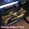 Pittsburgh Penguins Customized Name Text Mouse Pad, Large Desk Mouse Mat Personalized Home Office Present