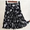 Dancing Skirt Female High Waisted Black Short Skirt Big Swing Skirt Half Body Pleated Skirt