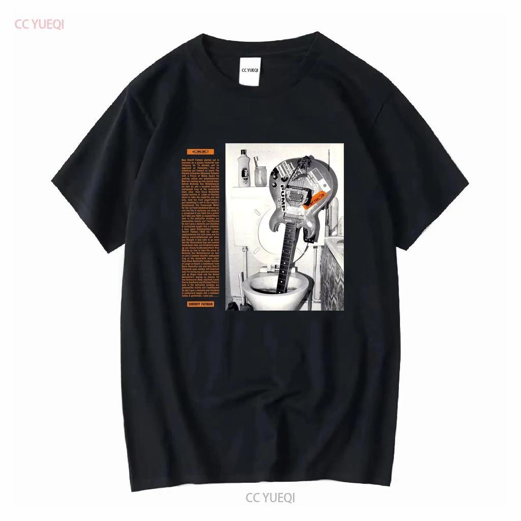 Carter USM Футболка Шериф Толстый Унисекс винтажная Стиранная Повседневная Удобная мода Эластичный мужской Немного Верх Для Повседневной Носки