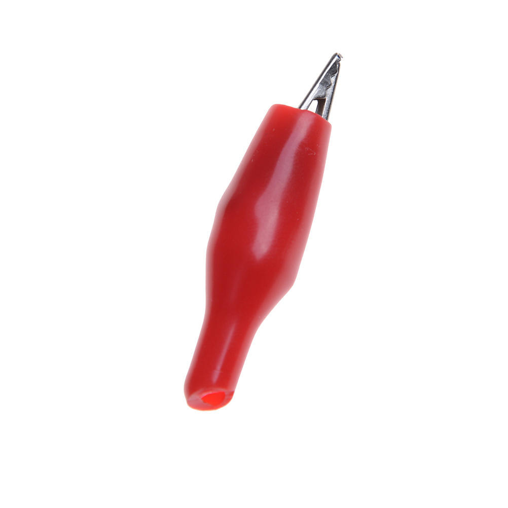 20 шт., красный, черный, мягкий пластиковый испытательный зонд, зажимы типа «крокодил», тестовый зажим «крокодил»