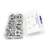 90 Pcs M3 M4 M5 M6 M8 Carbon Steel T-Nuts Four Claws Nut Assortment Kit