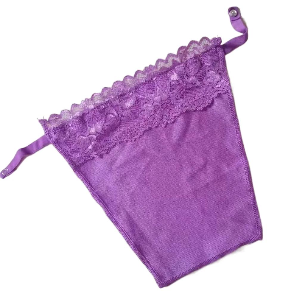 Women Quick Easy Clip-on Lace Mock Camisole Bra Insert Wrapped Chest Overlay Modesty Panel