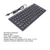 Laptop Gaming Keyboard Water-Resistant Noise-Free Universal Ultra Slim Portable USB Mini Multimedia Wired Keyboard