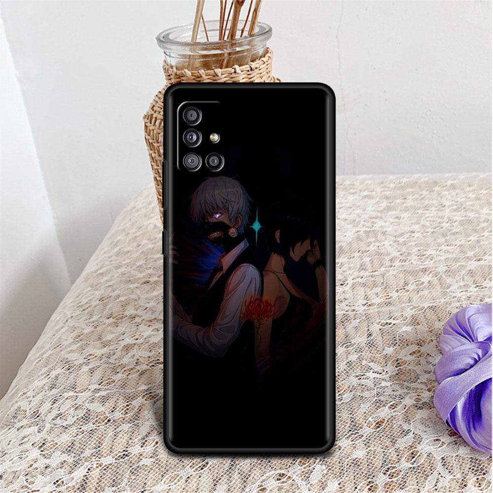 Чехол для Samsung Galaxy A52 A12 A51 A32 A71 A21s A22 A11 A02s A03 A23 A13 A53 A41 A31 A72, мягкий чехол для телефона Tokyo Ghoul Anime Sac