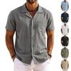Men's Vintage Cotton And Linen Loose-fitting Shirt